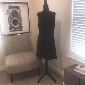 IMNYC Isaac Mizrahi Black Ribbon Bow Dress